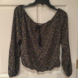 Hollister floral off the shoulder top